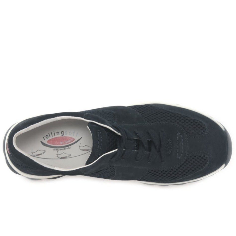 Helen Entraîneurs De Sport Pour Femmes Gabor | Nubuck Bleu Nuit Exclusif